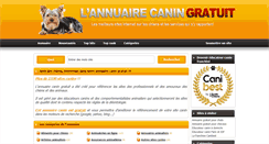 Desktop Screenshot of annuaire-canin.com